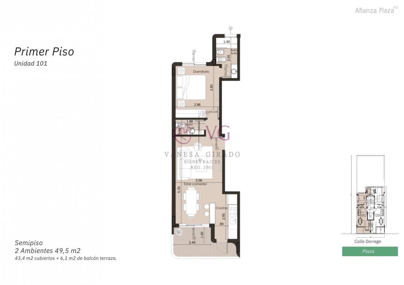 DEPARTAMENTOS DE  2  Y  3 AMB.CON O SIN COCHERA. BARRIO SAN JOSE, ALGUNAS CUOTAS.