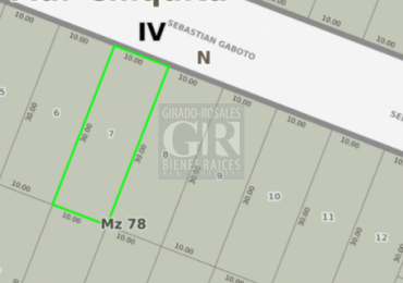 LOTE EN PARTIDO DE MAR CHIQUITA, PARAJE SANTA ELENA, A 5 CUADRAS DEL MAR